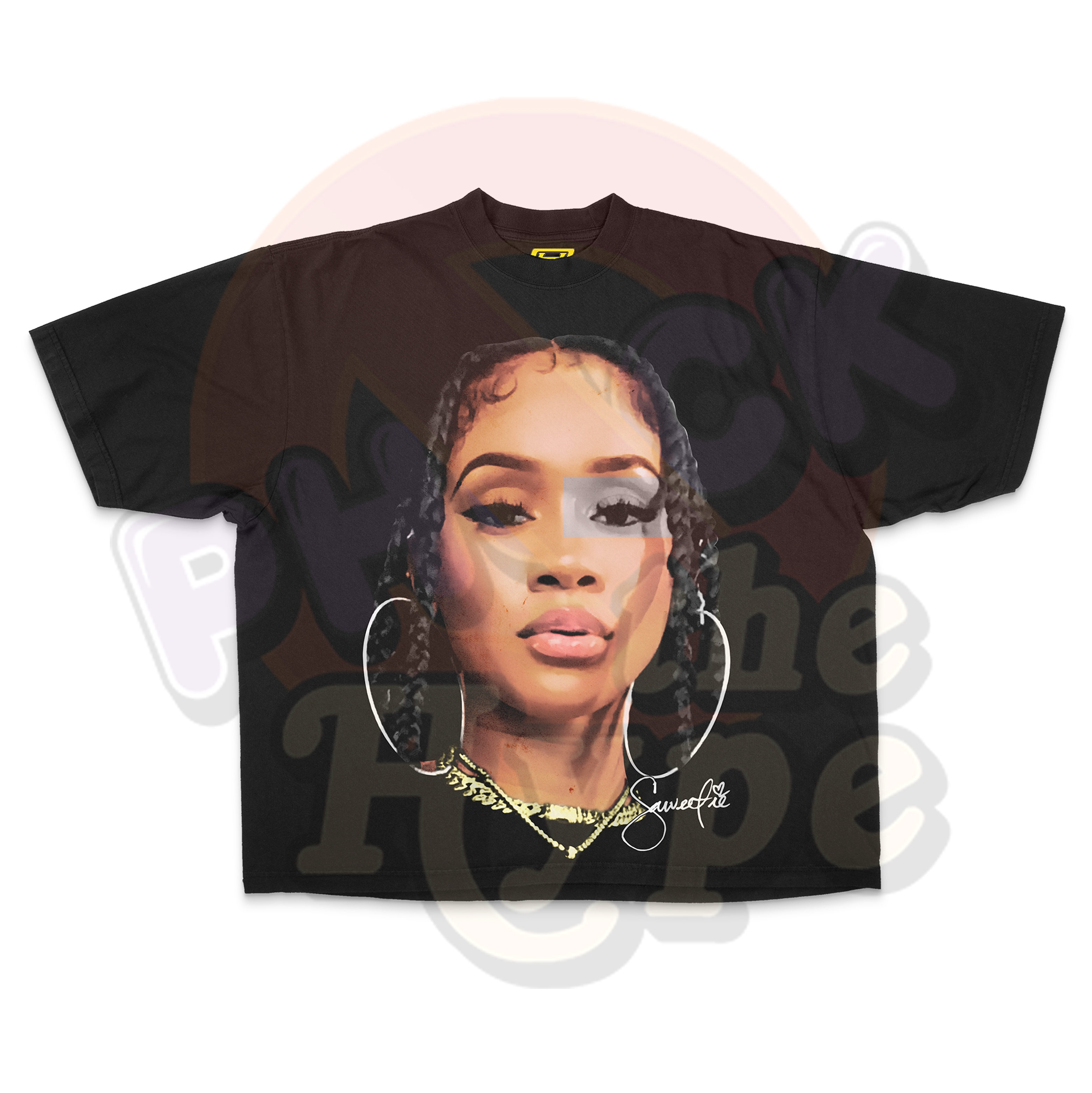 "Saweetie" [BIG FACE] OVERSIZE - Tee