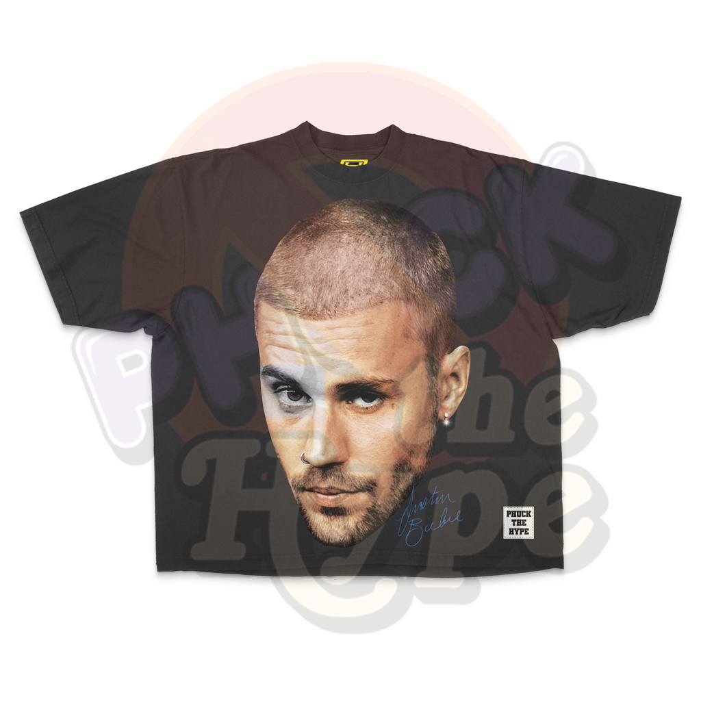 "Justin Bieber" [BIG FACE] OVERSIZE - Tee
