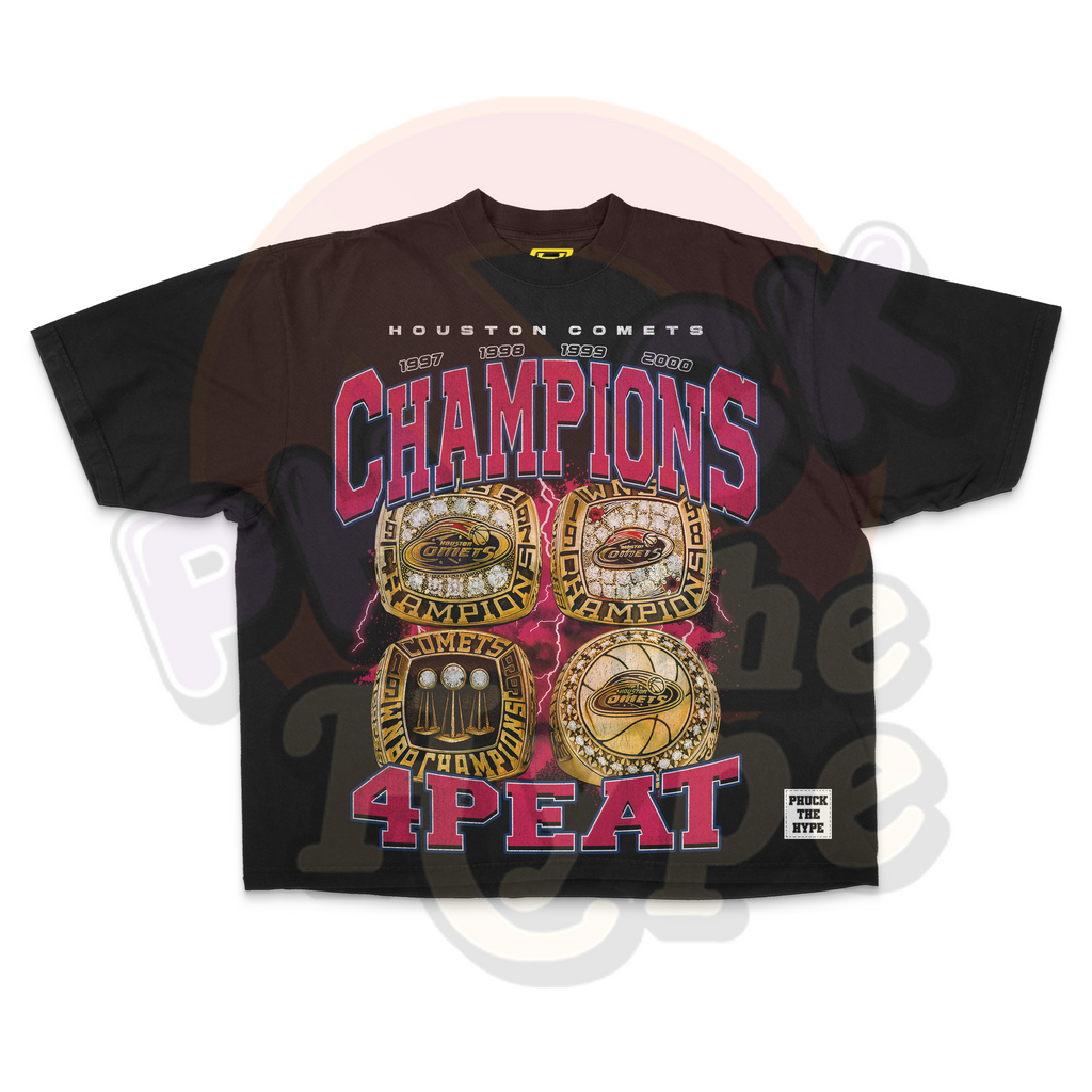 "Houston Comets" [4 Peat Champs] - Tee