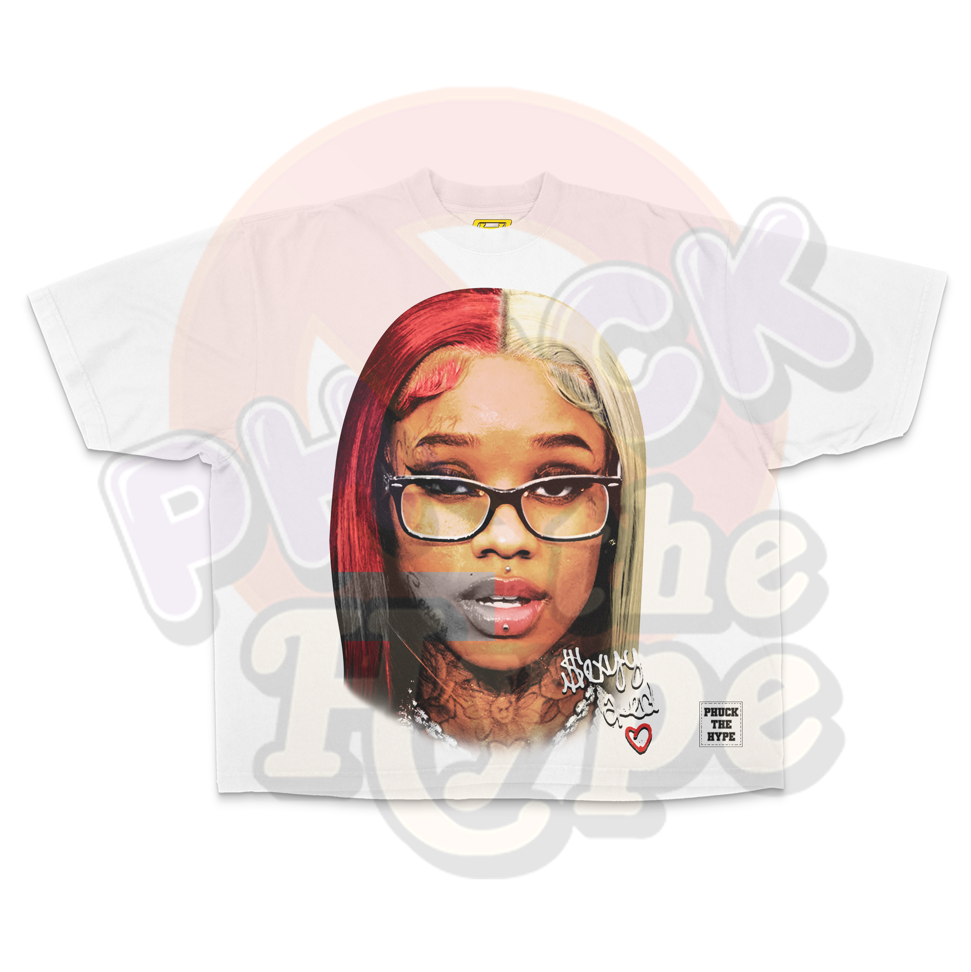 "Sexy Redd" [BIG FACE] OVERSIZE - Tee