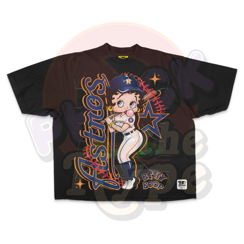 "Astros Betty Boop" [Front Only] - Tee