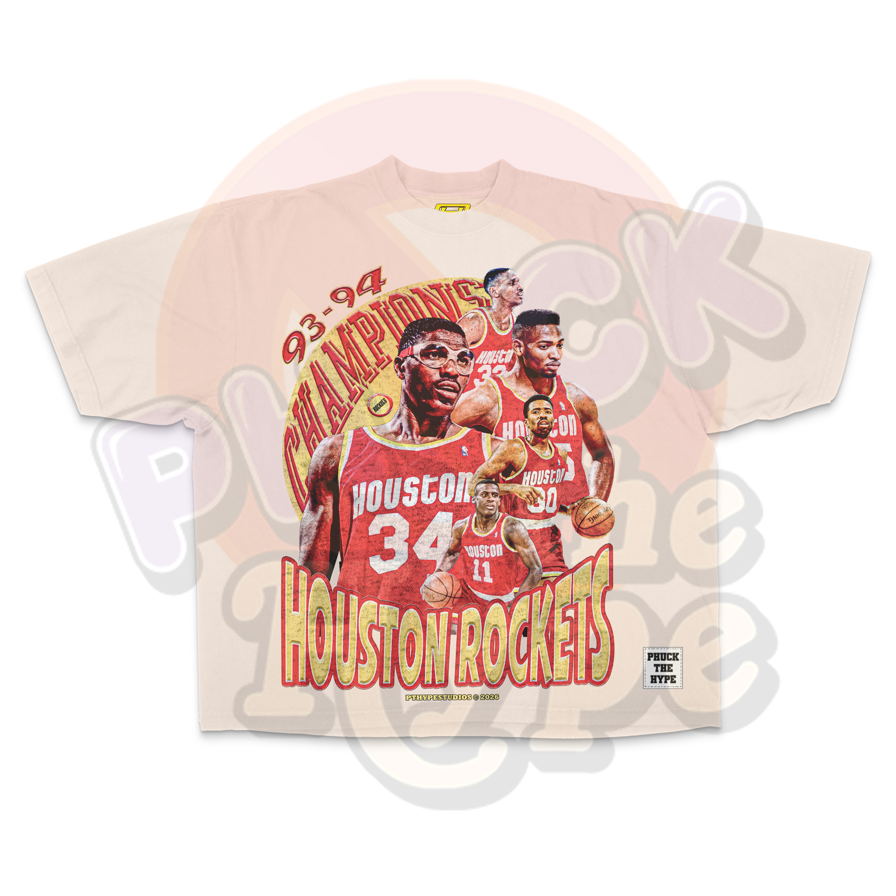 "93/94 Champions" [Houston Rockets Vintage] - Tee