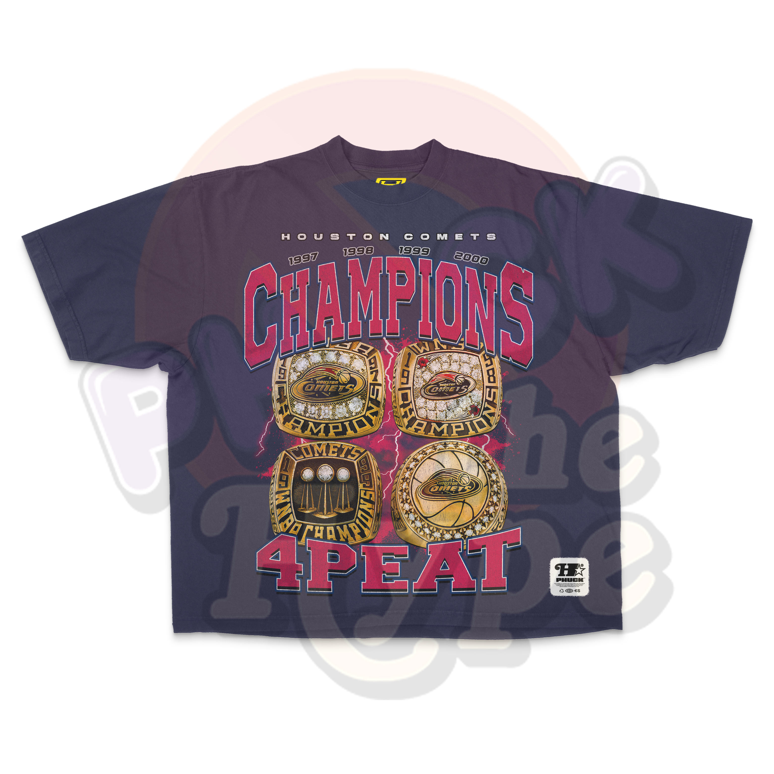 "Houston Comets" [4 Peat Champs] - Tee