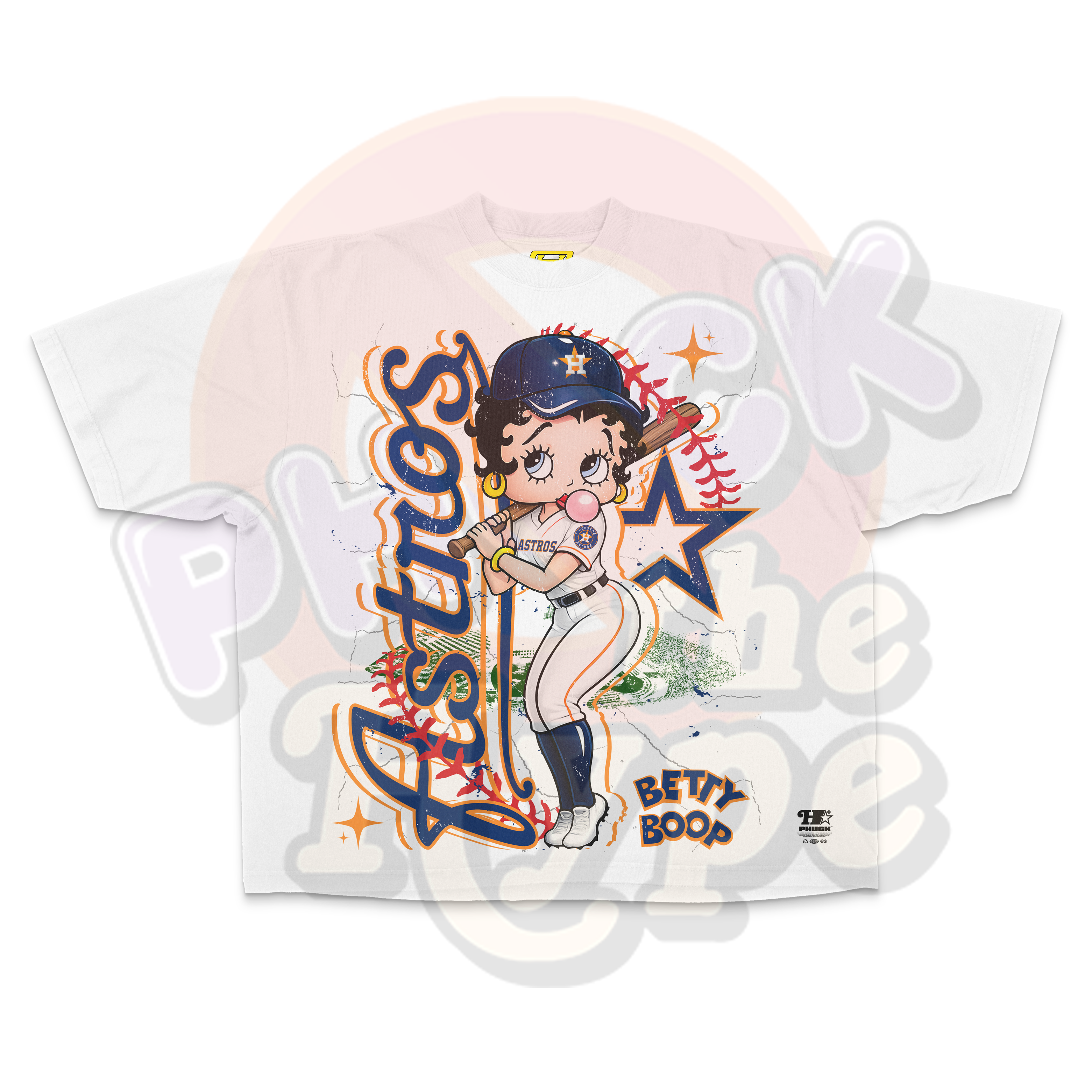 "Astros Betty Boop" [Front Only] - Tee