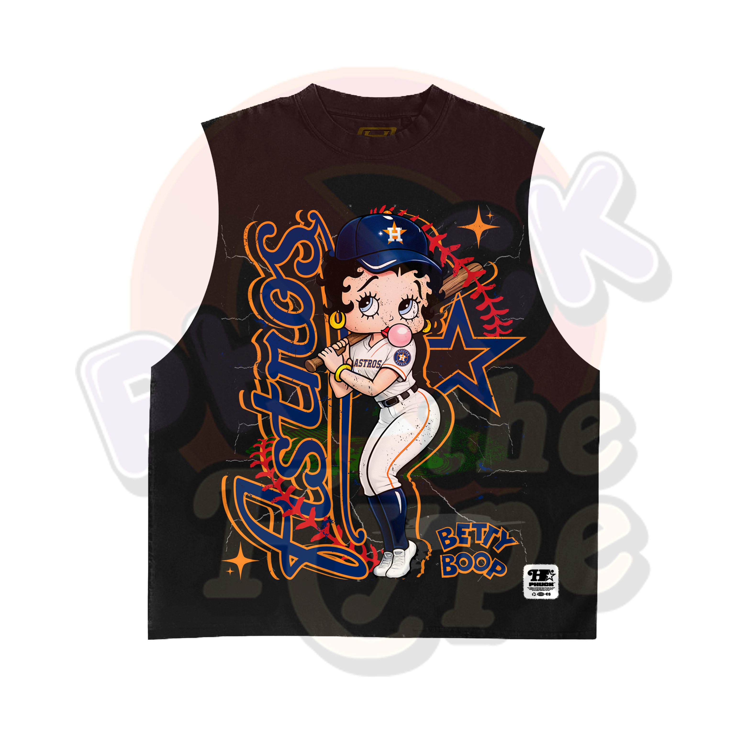 "Betty Boop Astros - Sleeveless Tee