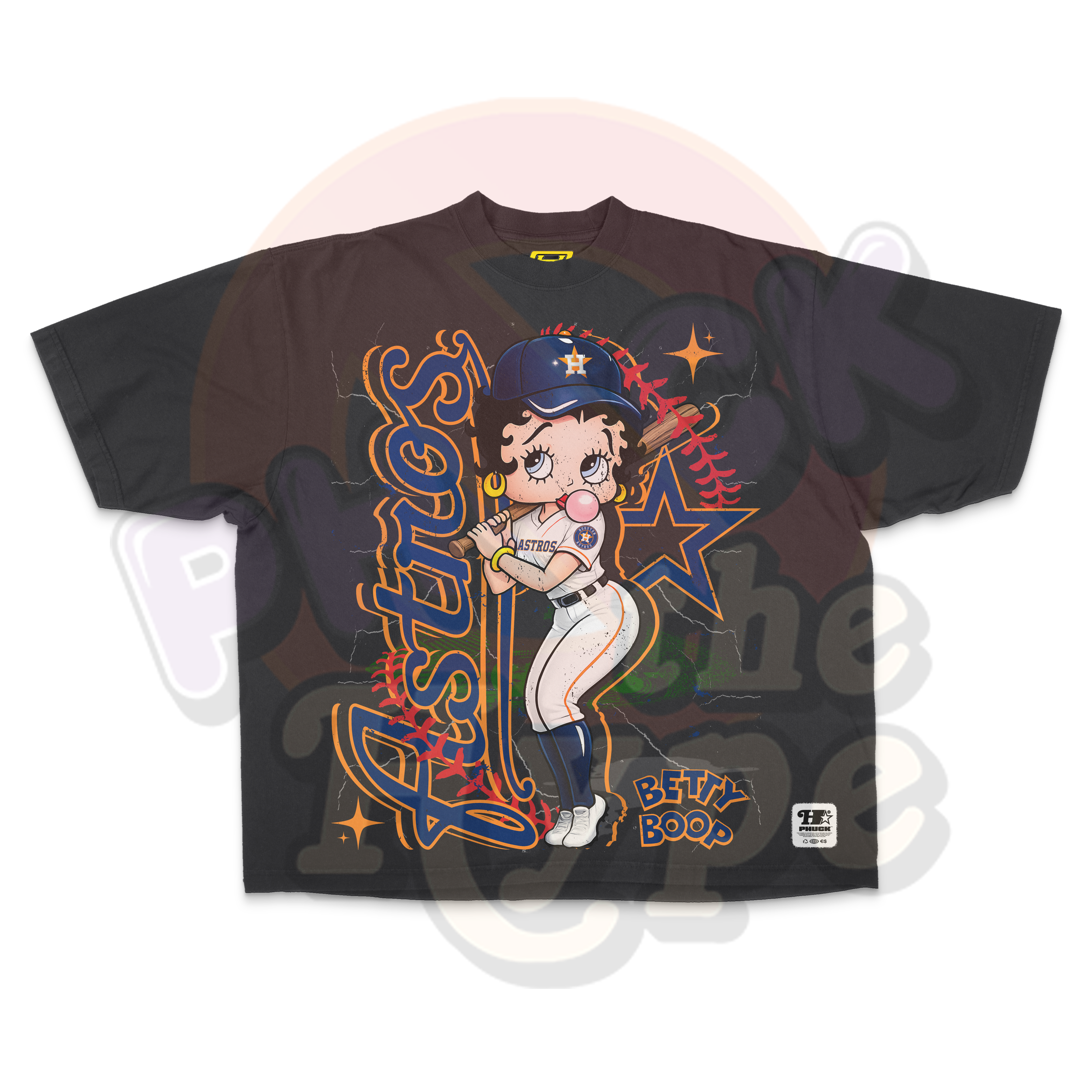 "Astros Betty Boop" [Front Only] - Tee