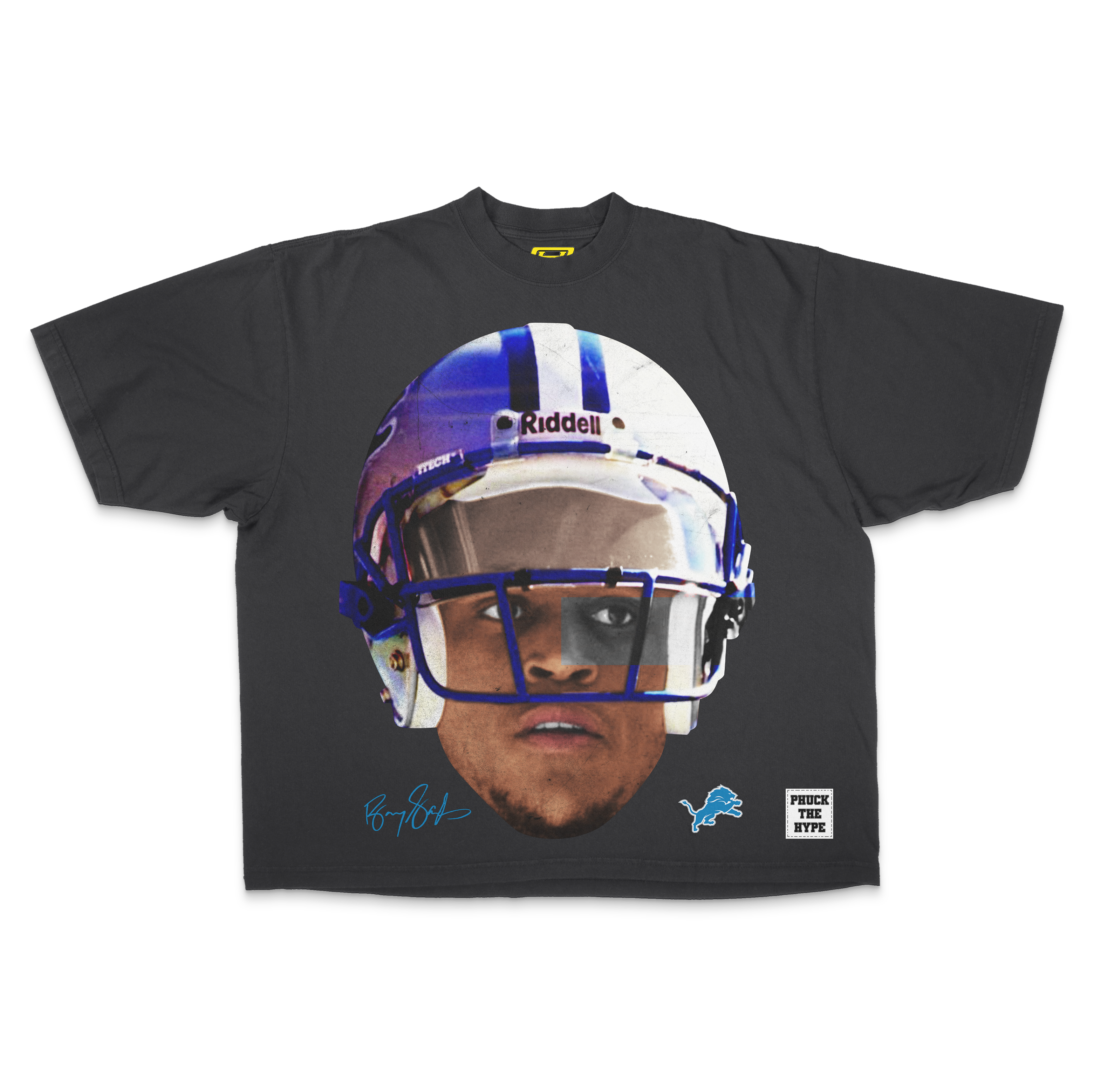 "Barry Sanders" [Detroit Lions] OVERSIZE - Tee