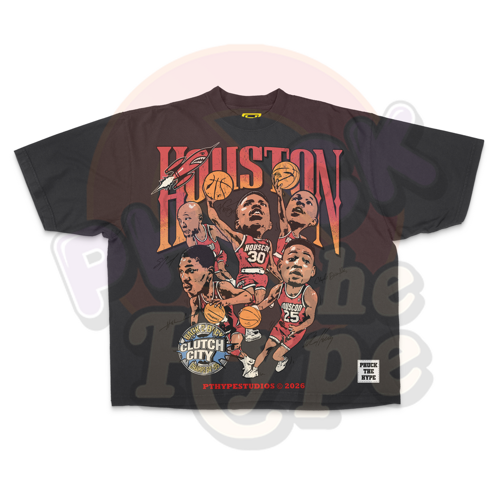 "Clutch City" [Houston Rockets Vintage] - Tee