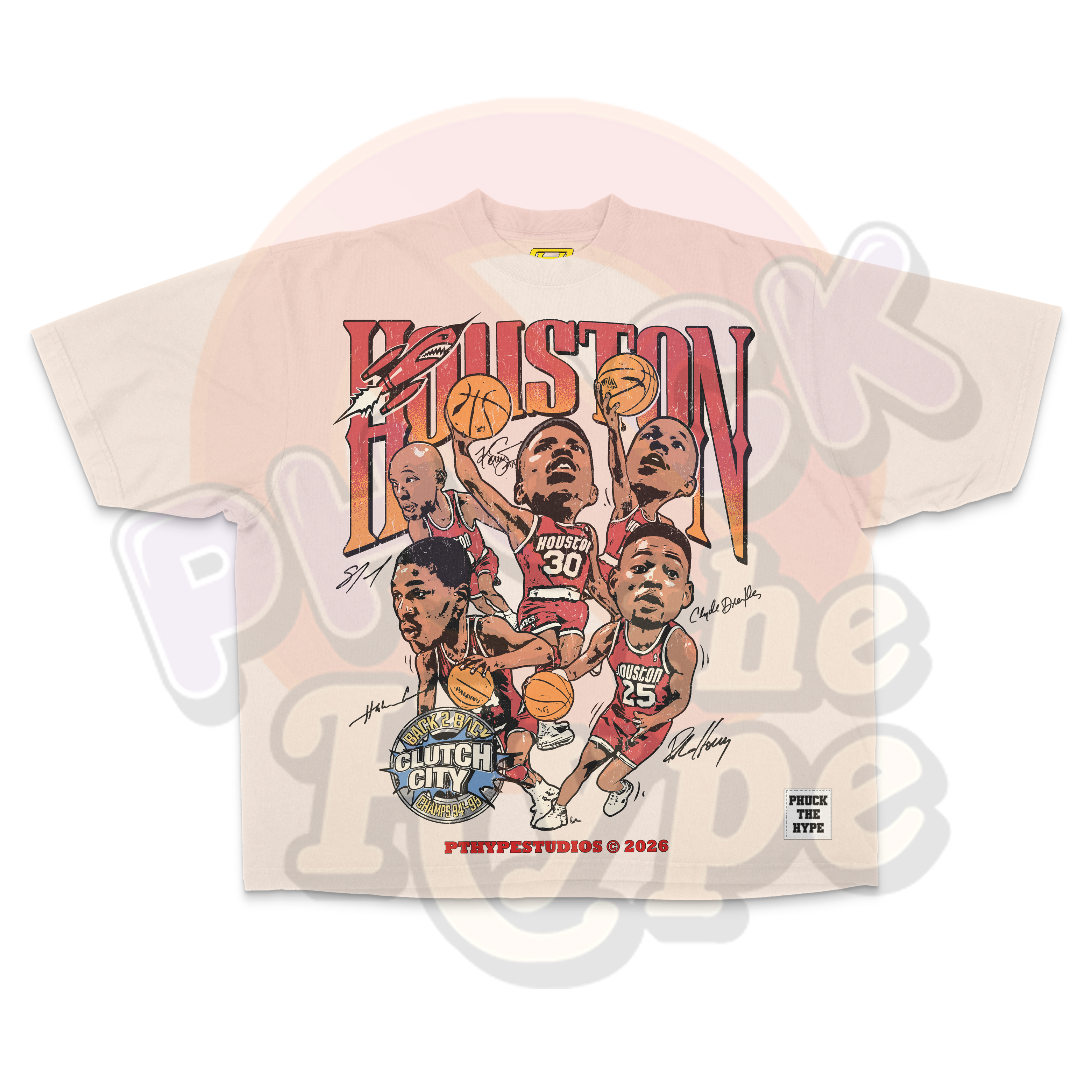 "Clutch City" [Houston Rockets Vintage] - Tee