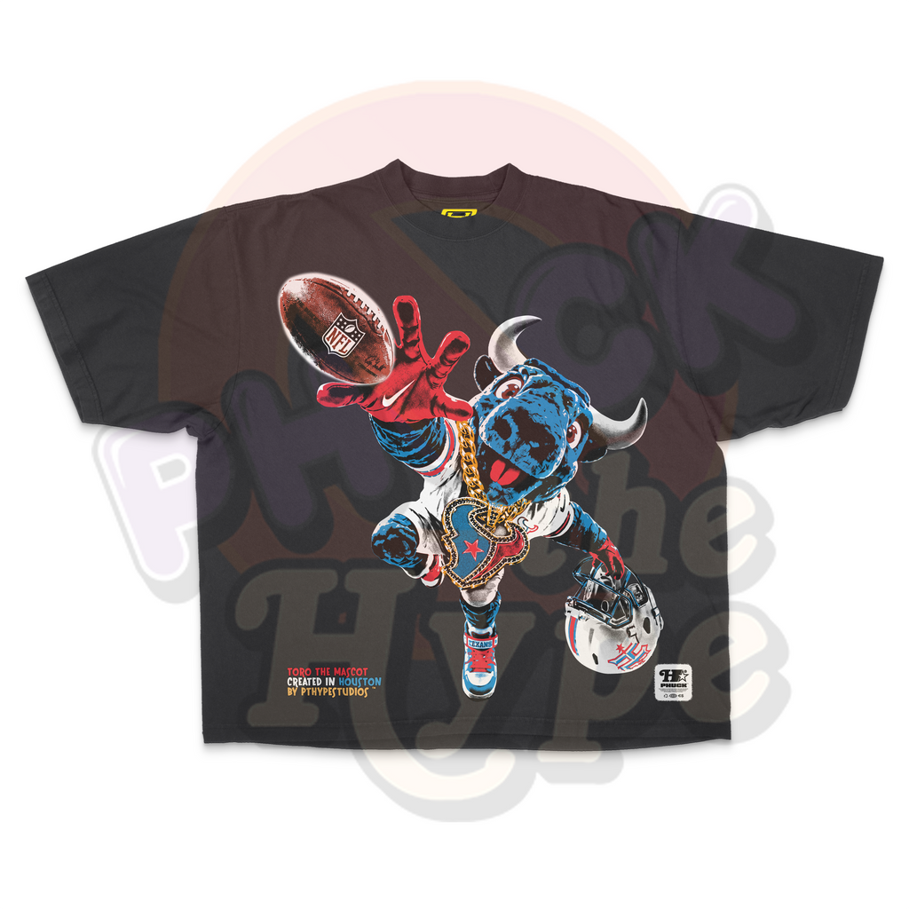"Toro The Bull Mascot" [Houston Texans] - Tee