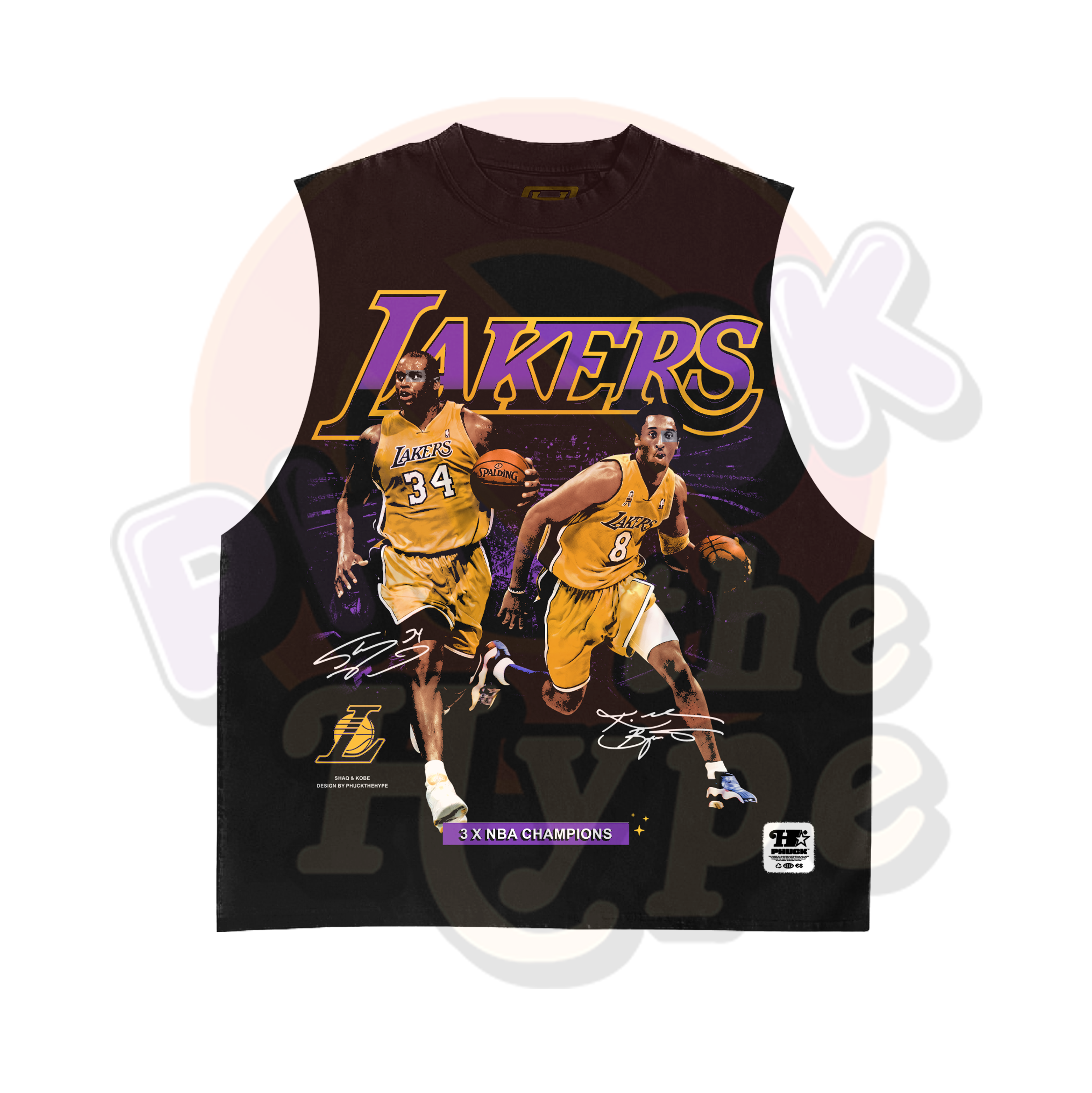 "Lakers Kobe & Shaq" [Duos] - Sleeveless Tee