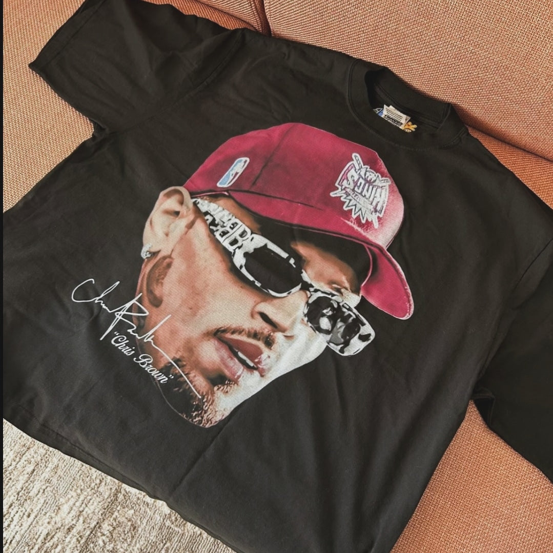 "Chris Brown" [BIG FACE] OVERSIZE - Tee