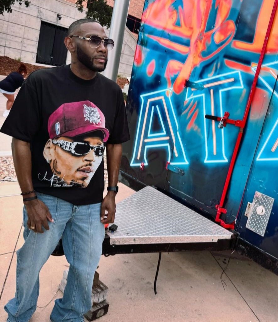 "Chris Brown" [BIG FACE] OVERSIZE - Tee